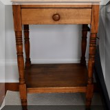 F21. Antique nightstand with drawer. 29”h x 18”w x 14”d 